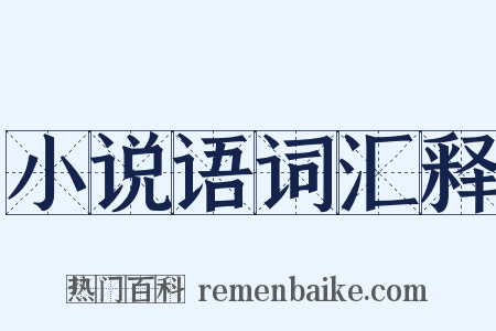 小说语词汇释是什么意思的图片